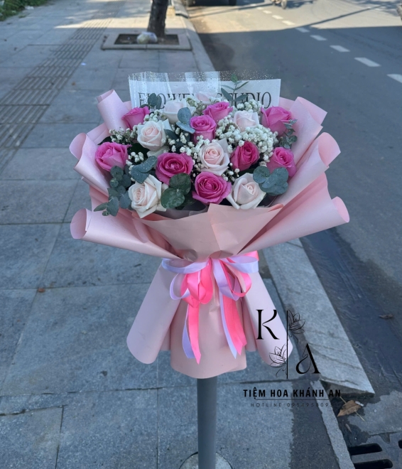 Bó hoa chúc mừng 20/10 ở biên hoà