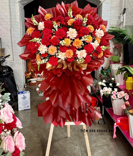 Kệ hoa chúc mừng khai trương