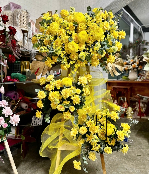 Kệ hoa chúc mừng khai trương