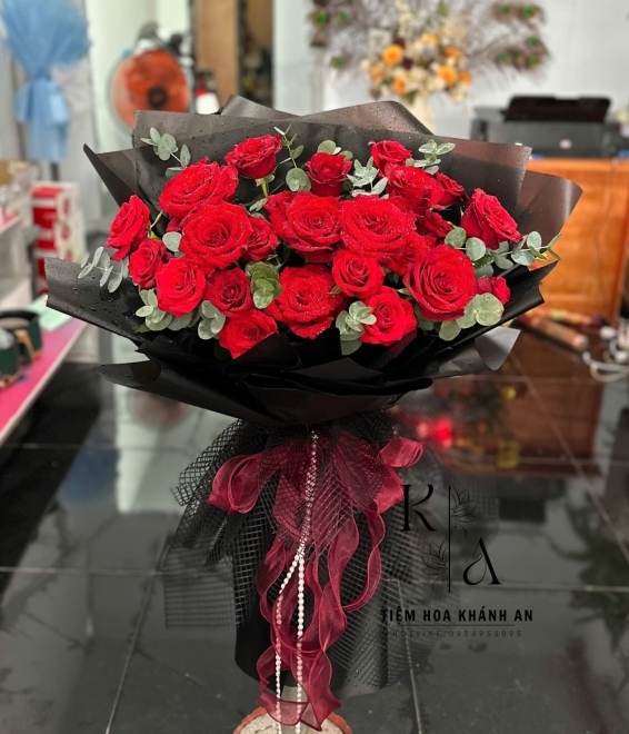 Mẫu bó hoa tươi chúc mừng sinh nhật -giao hoa nhanh tại biên hoa