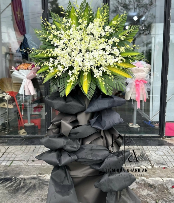 Kệ Hoa kính viếng mẫu to 1 tầng đẹp