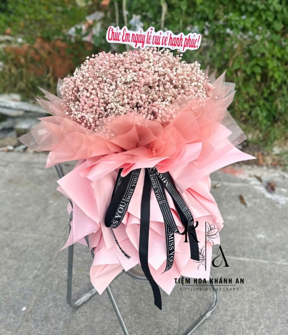 Bó hoa chúc mừng 20/11 hoa baby