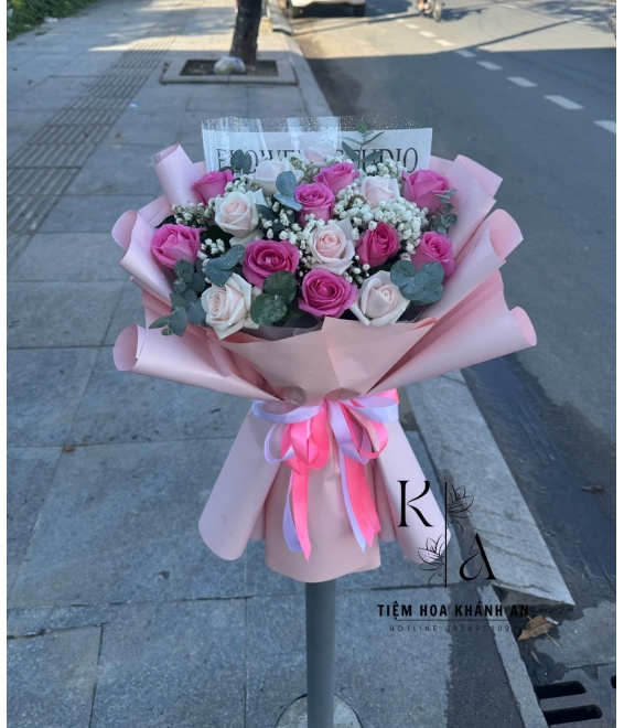 Bó hoa chúc mừng 20/10 ở biên hoà