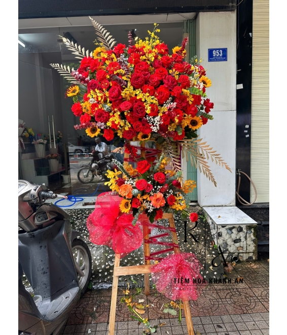 Kệ hoa chúc mừng khai trương 