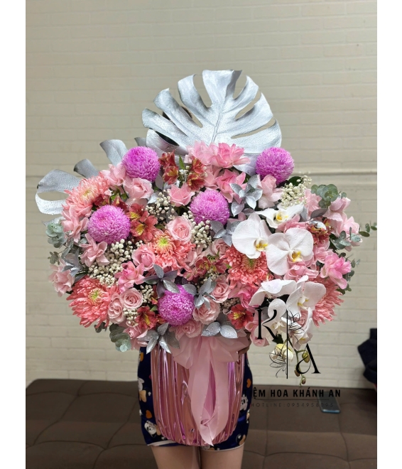 Giỏ hoa chúc mừng khai trương bạn thân