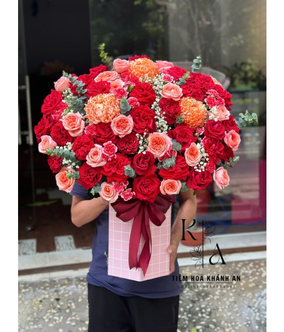 Giỏ hoa chúc mừng khai trương mẹ yêu 