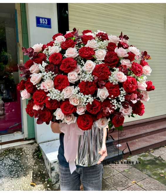 Giỏ hoa chúc mừng khai trương chị gái 