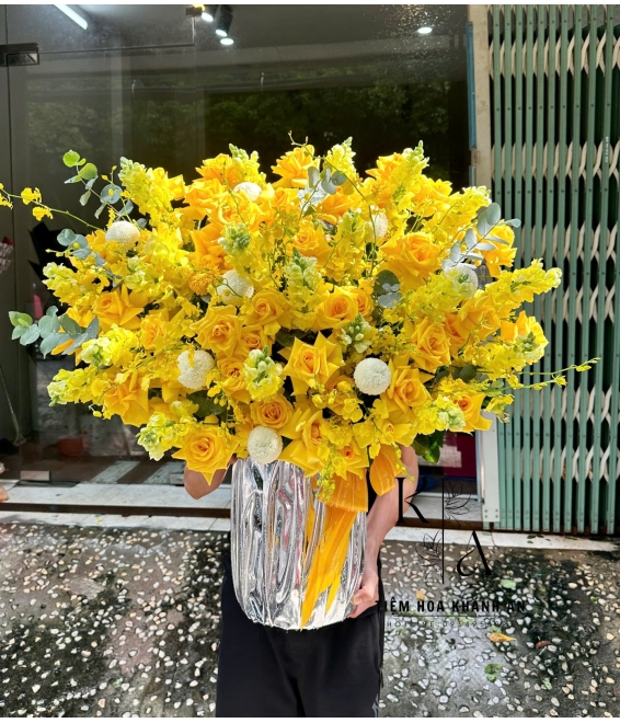 Giỏ hoa chúc mừng khai trương