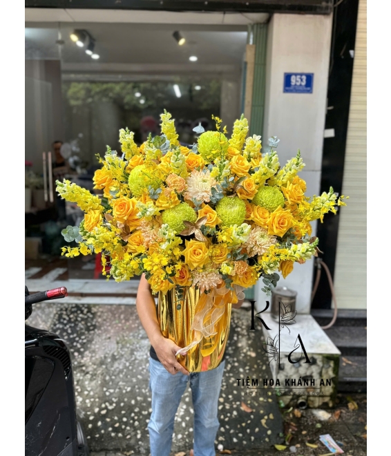 Giỏ hoa chúc mừng khai trương