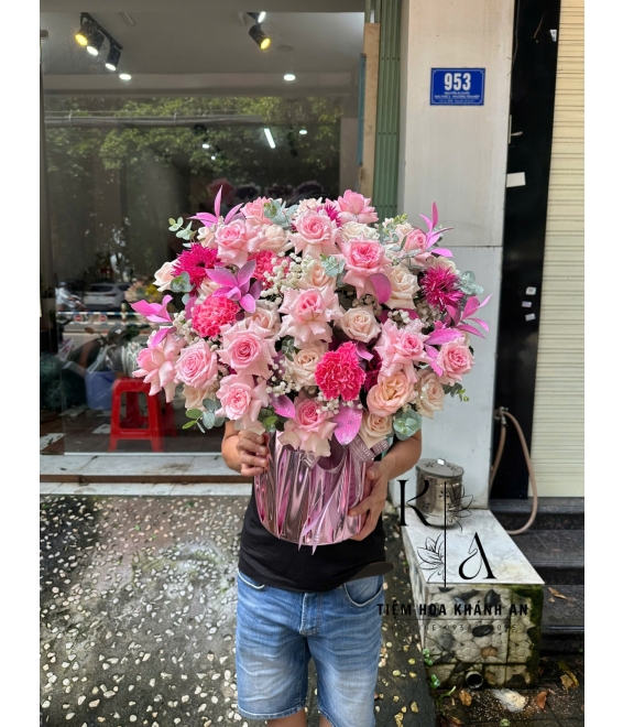 Giỏ hoa chúc mừng khai trương