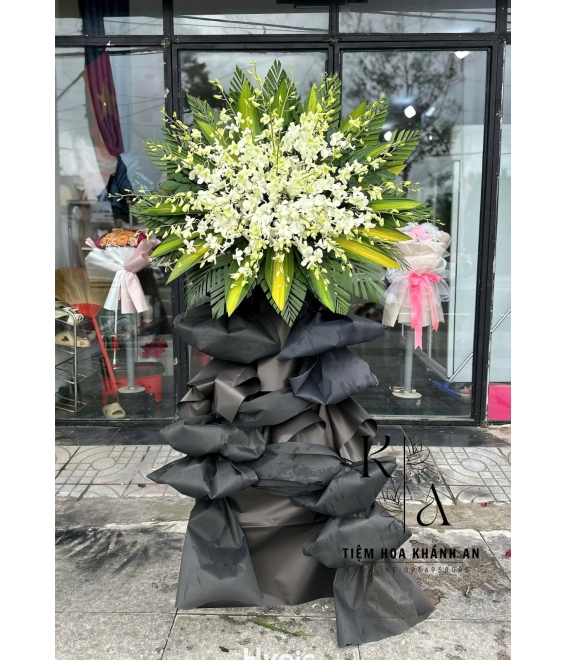 Kệ Hoa kính viếng mẫu to 1 tầng đẹp