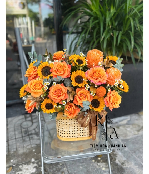 Giỏ hoa chúc mừng tốt nghiệp hot 2025